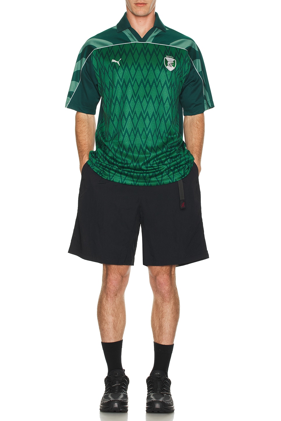 Image 1 of Puma Select x Harry Potter Relaxed Football Jersey in Dark Myrtle
