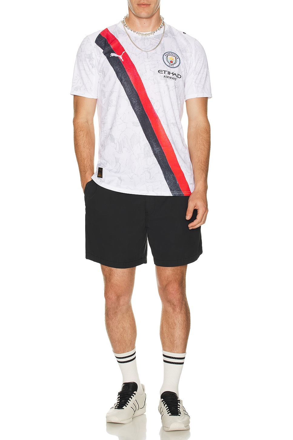 Image 1 of Puma Select x Kidsuper Jersey Replica in Puma White & Puma Black