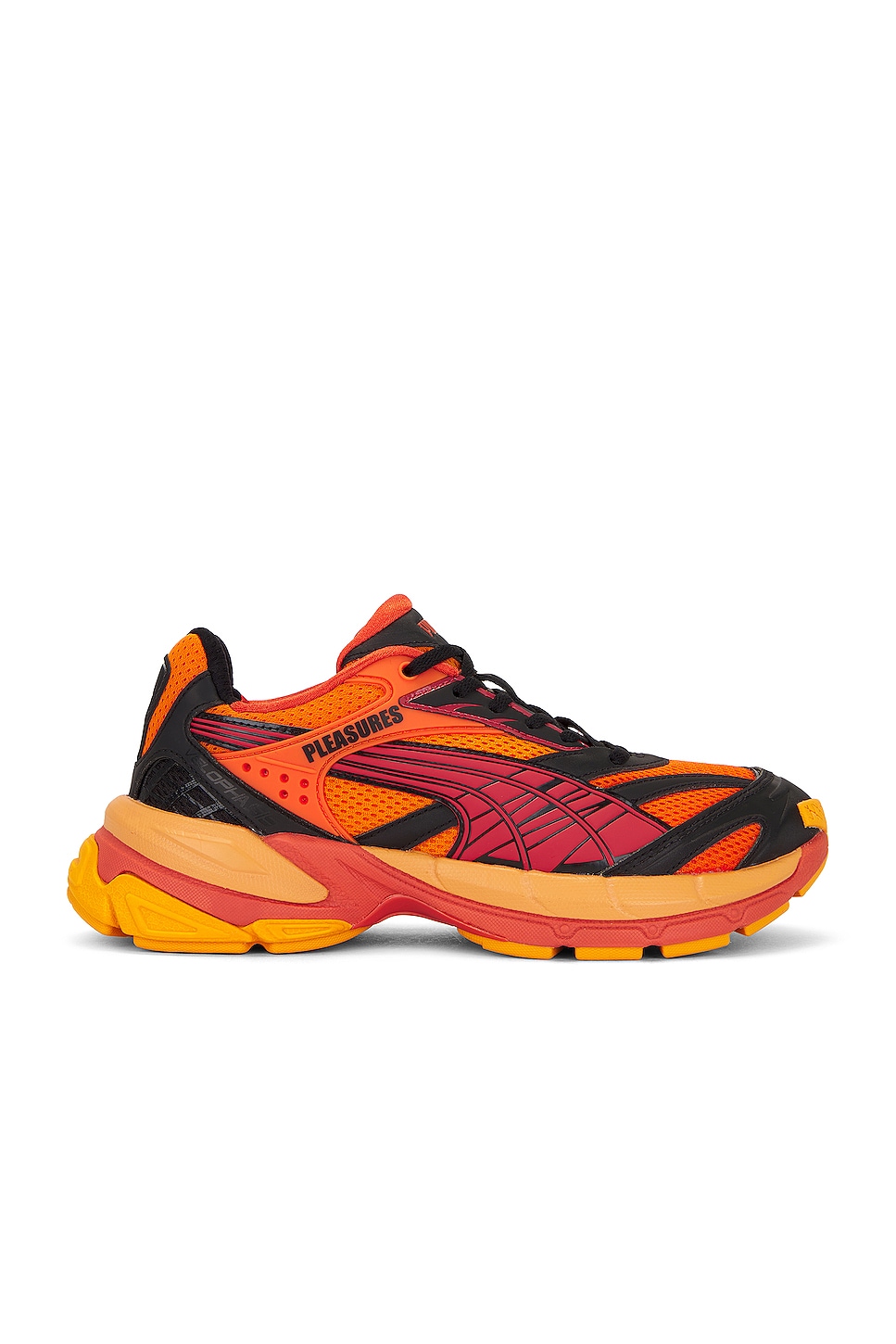 Image 1 of Puma Select X Pleasures Velophasis Layers Sneaker in Orange