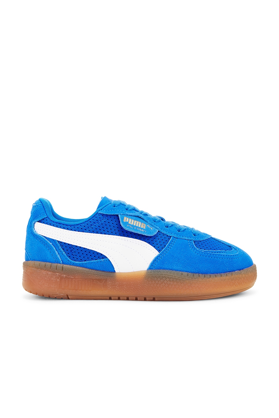 Shop Puma Palermo Vintage Sneaker In Hyperlink Blue & Gum