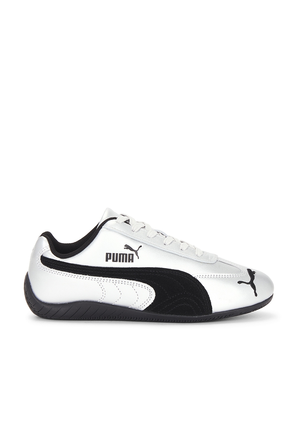 Image 1 of Puma Select Speedcat Metallic Sneaker in Silver & Black