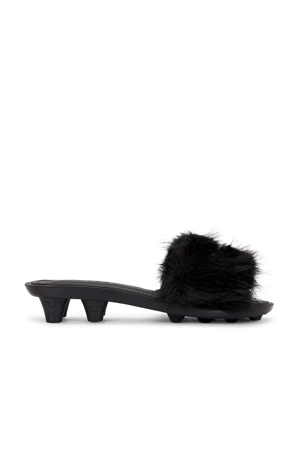 Puma X Fenty Faux Fur Slide In Black