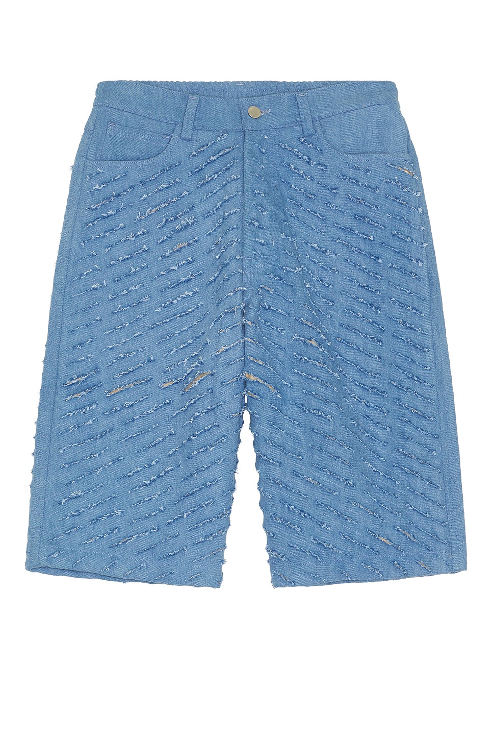 Pas Une Marque Cut Through Denim Shorts | Thumbnail 4 Pas Une Marque Cut Through Denim Shorts | Thumbnail 4
