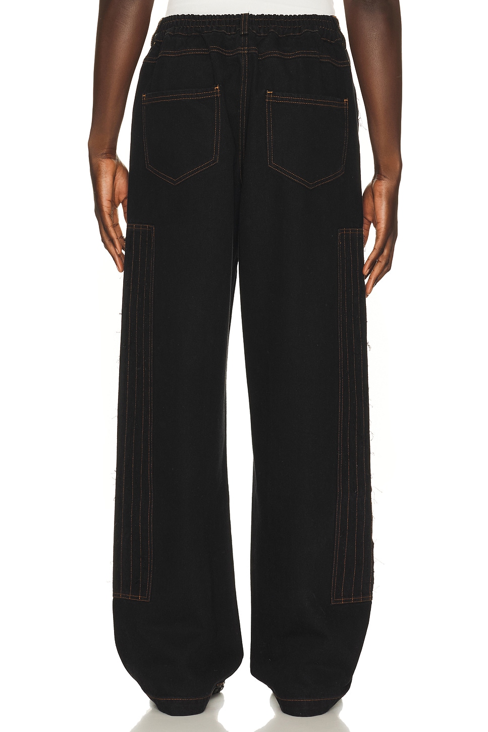 Pas Une Marque Distressed Patch Carpenter Pants | Thumbnail 3