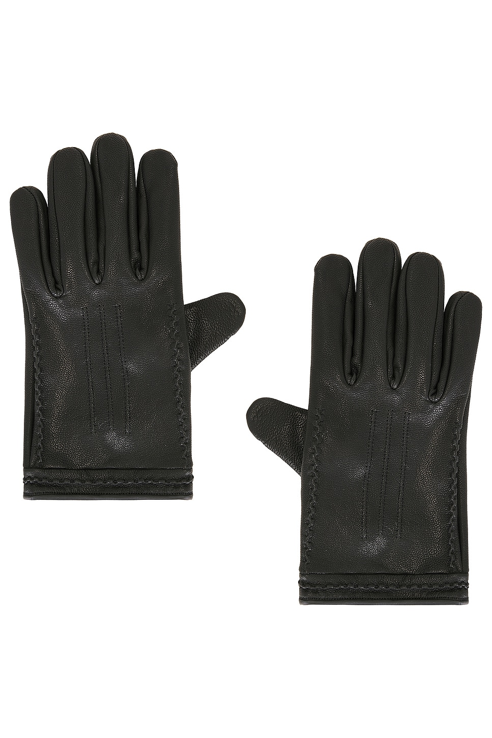 Found Braided Leather Gloves