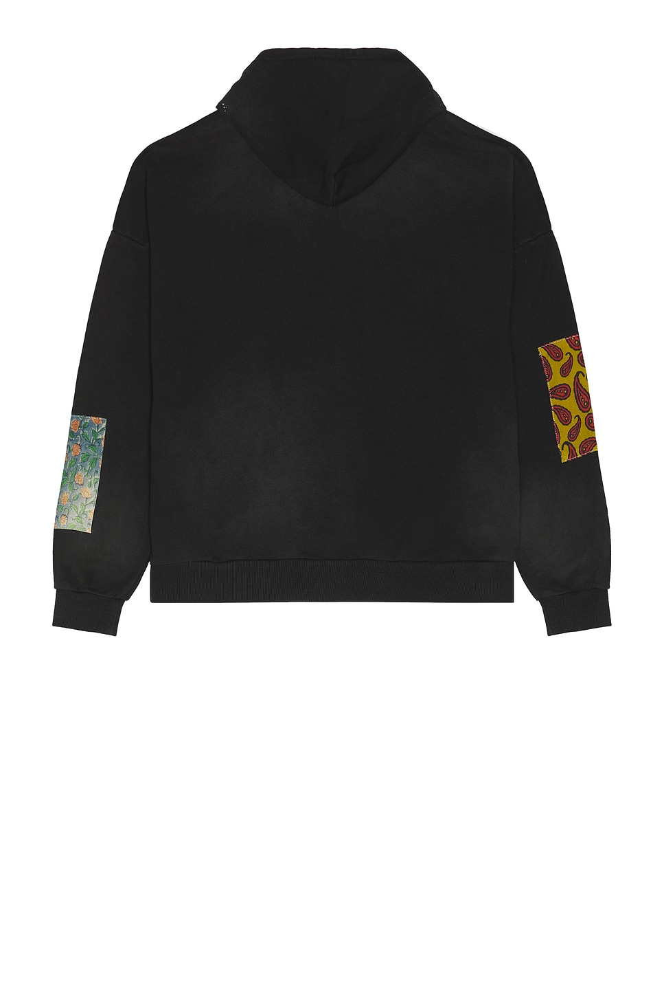 Found Tapestry Patchwork Zip Up Hoodie In Black