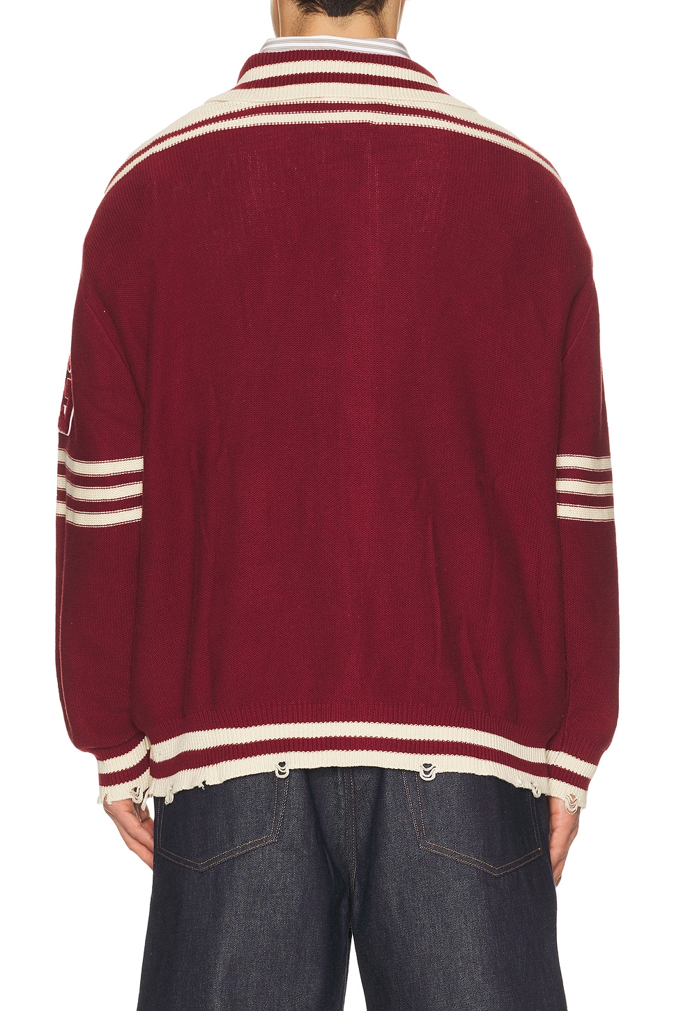 Found Varsity Patch Collared Cardigan | Thumbnail 3