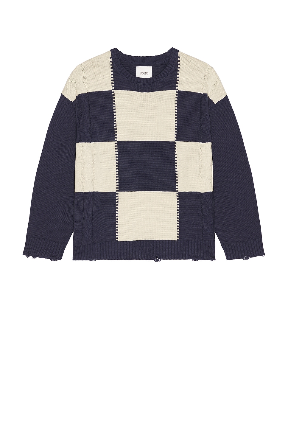 Found Checkered Fisherman Sweater | Thumbnail 4 Found Checkered Fisherman Sweater | Thumbnail 4
