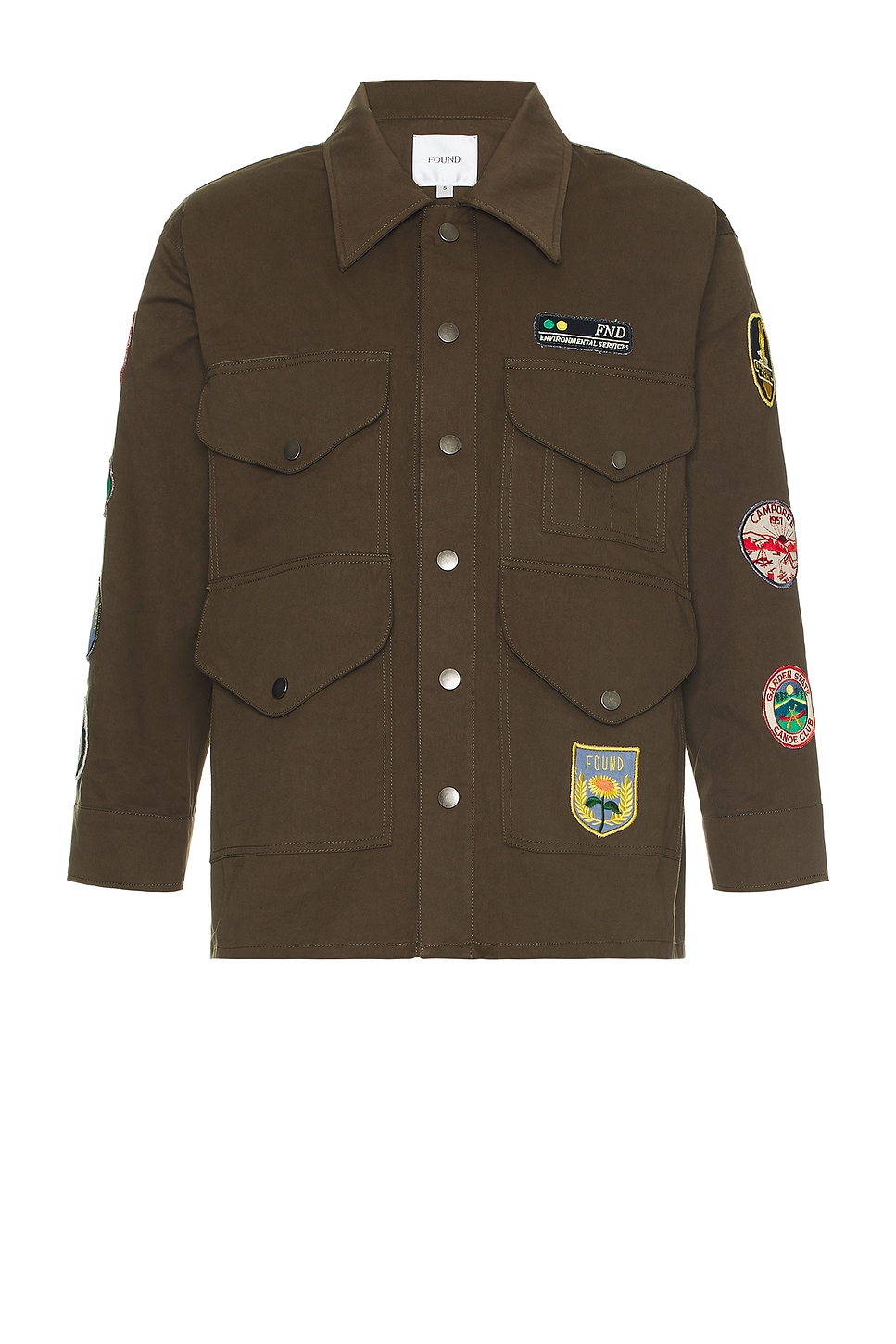 Image 1 of Found Multi Patch Work Jacket in Mocha