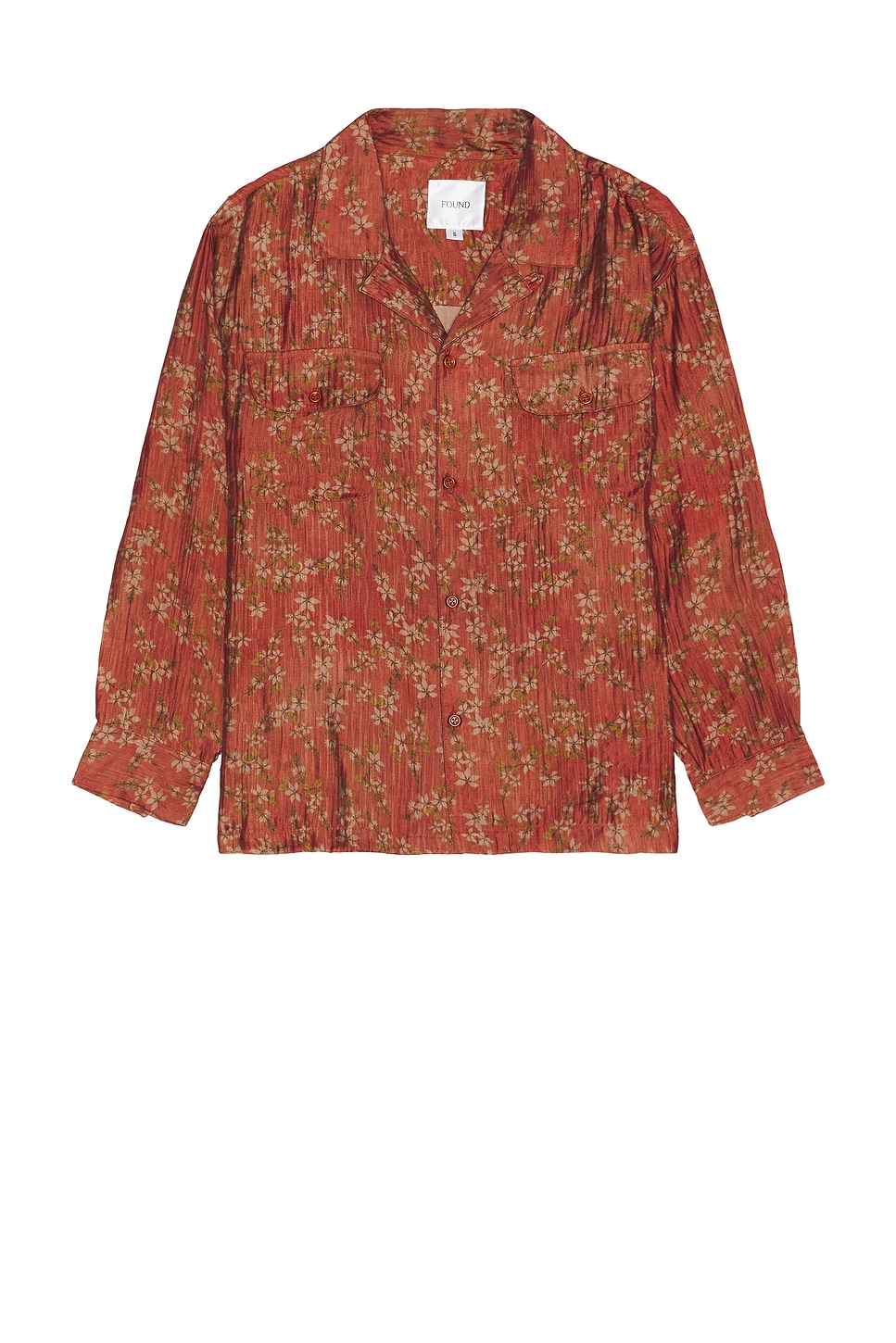 Charlot Long Sleeve Button Down Shirt in Red