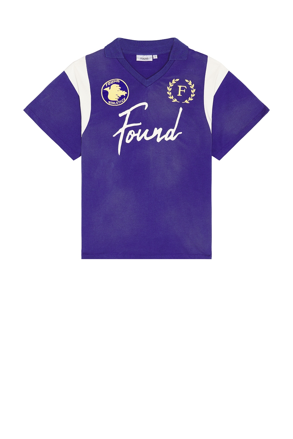 Image 1 of Found Found Premier League Jersey in Eggplant & Cream