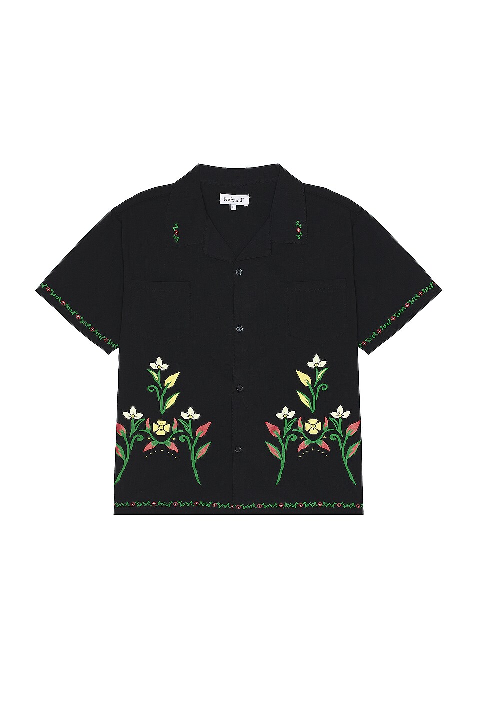 Floral Velvet Camp Shirt