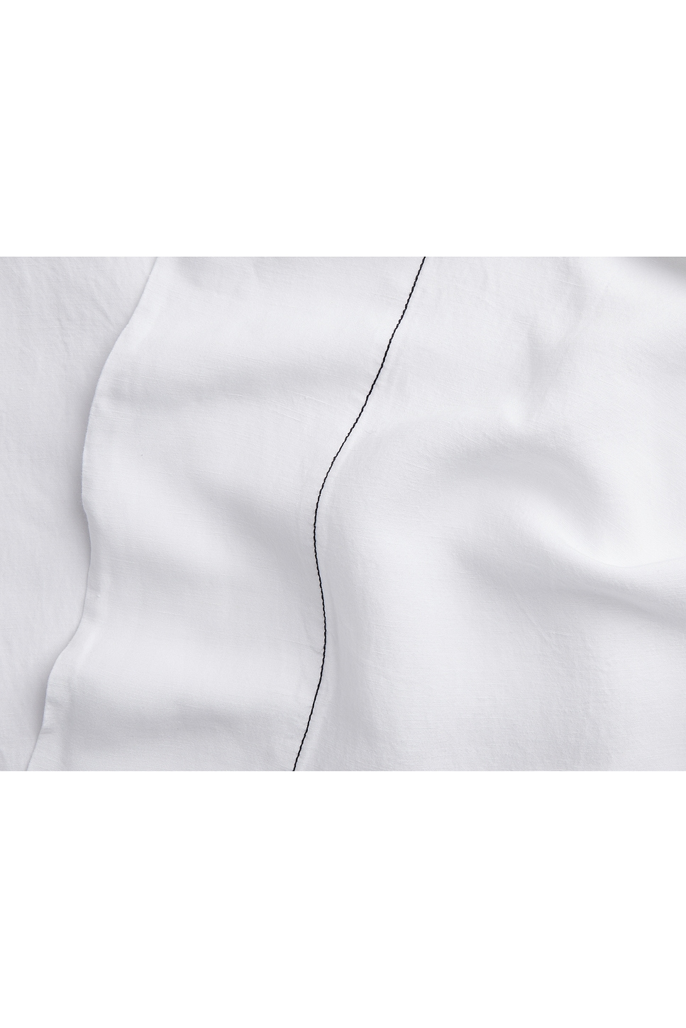 Shop Parachute Heirloom Tencel Linen Top Sheet In White