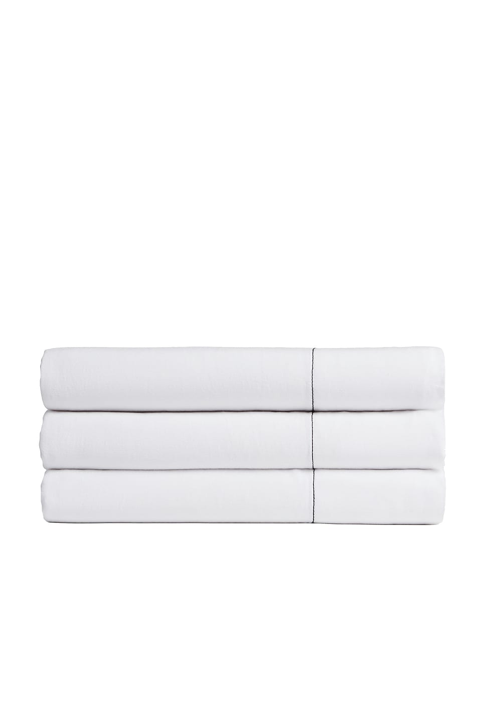 Image 1 of Parachute Heirloom Tencel Linen Top Sheet in White