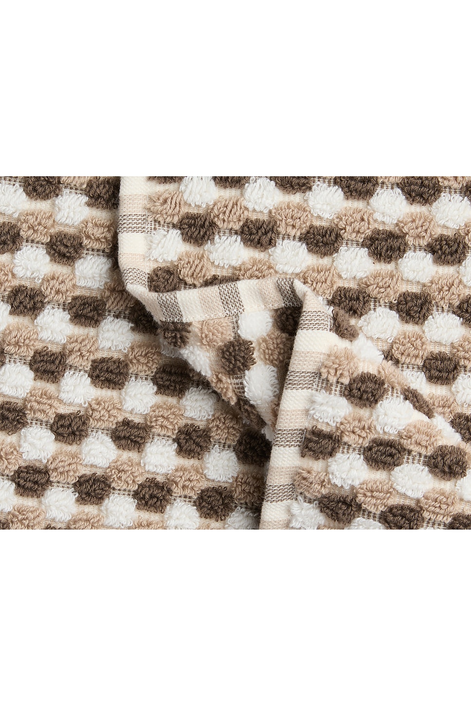 Parachute Organic Mosaic Bath Towel In Ash & Toast