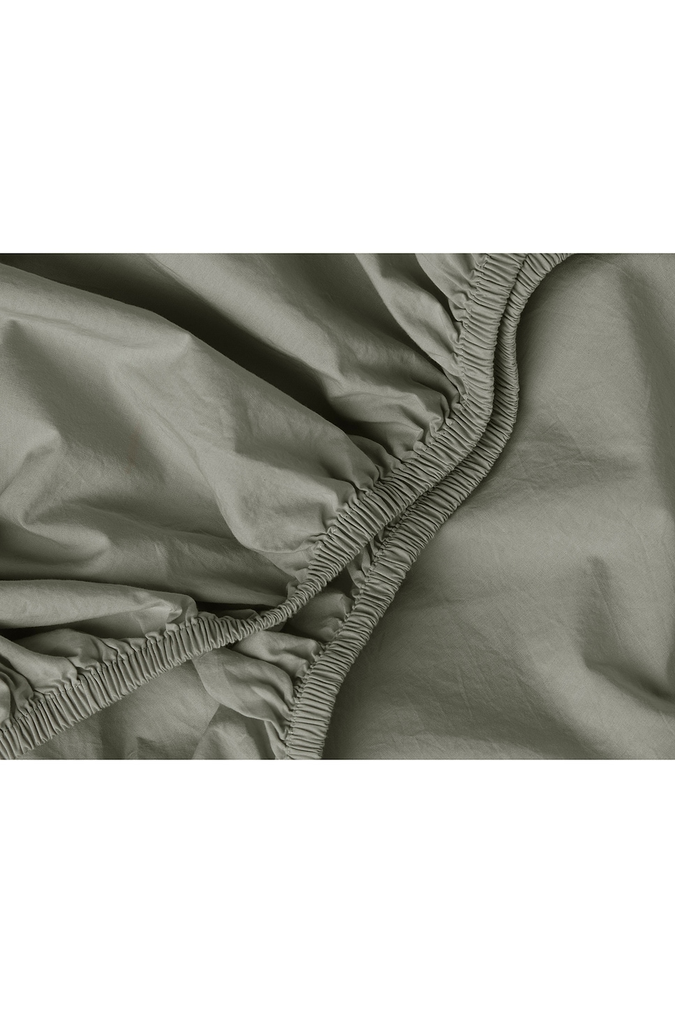 Shop Parachute Percale Fitted Sheet In Moss