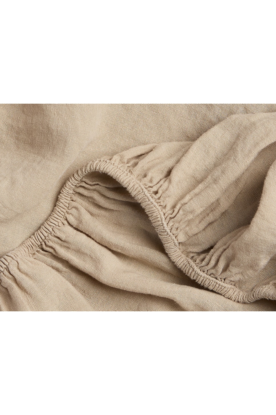 Parachute Linen Fitted Sheet In Toast