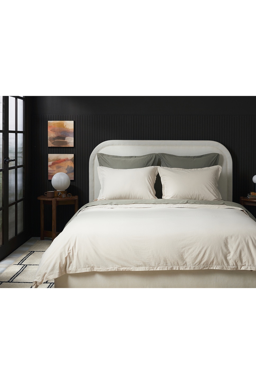 Shop Parachute Percale Sham Set In Bone