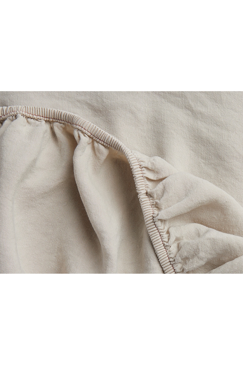 Parachute Heirloom Tencel Linen Fitted Sheet In Bone
