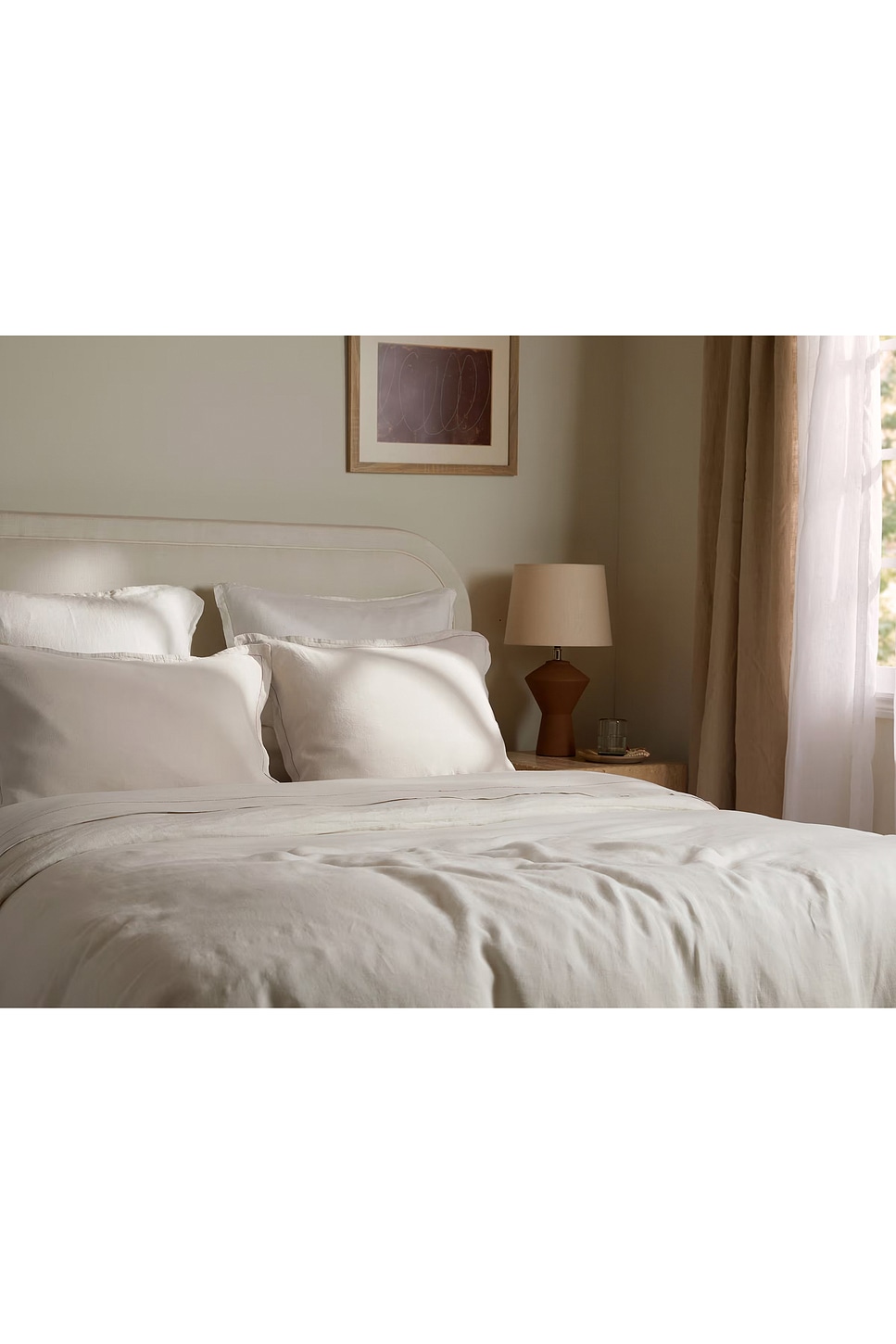 Parachute Heirloom Tencel Linen Pillowcase Set In Bone