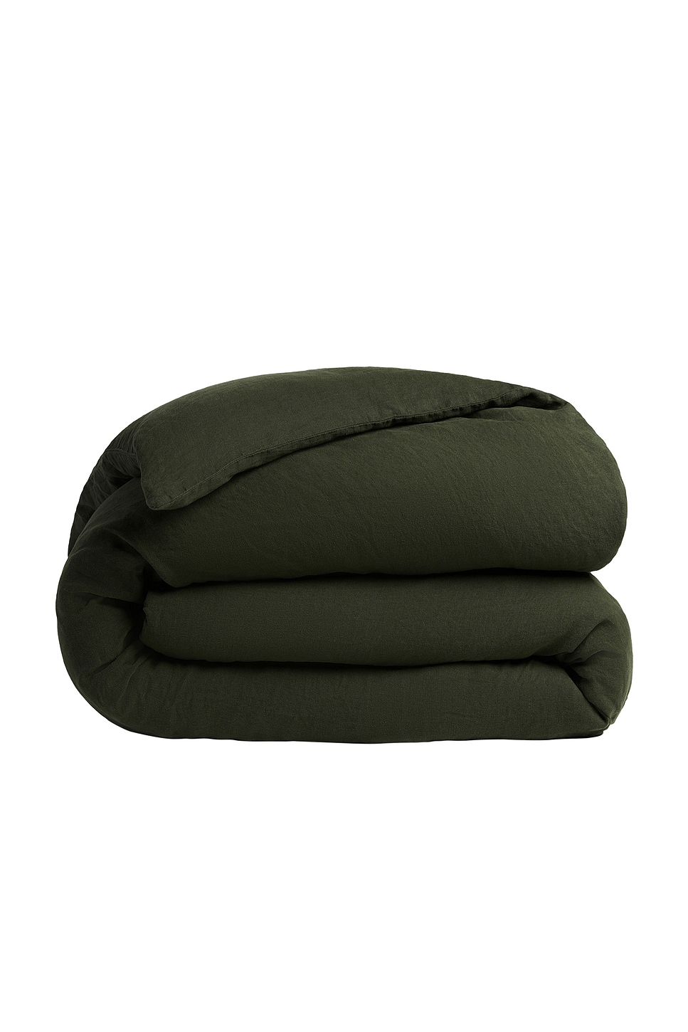 Shop Parachute Linen Duvet Cover In Evergreen