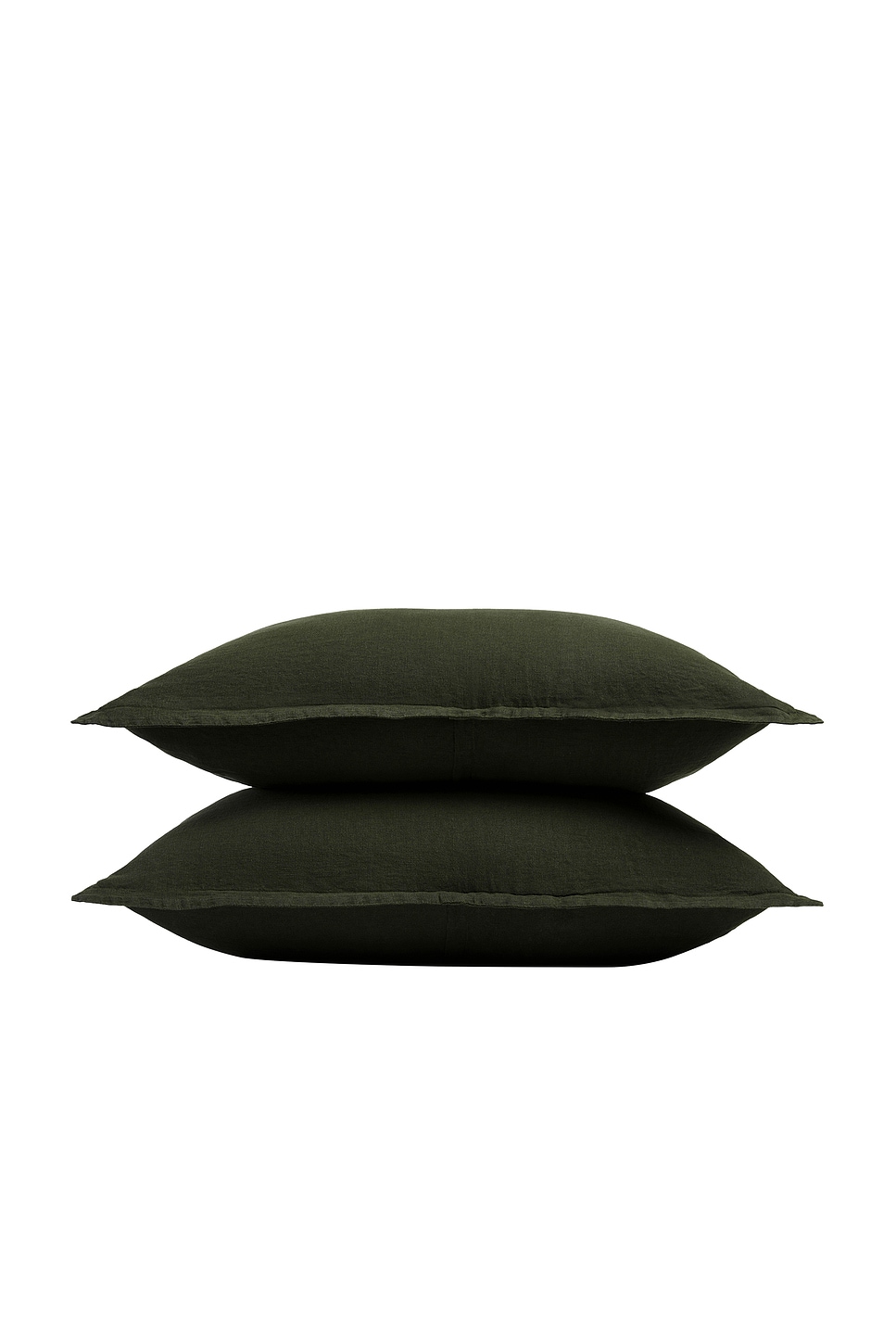 Parachute Linen Sham Set In Evergreen