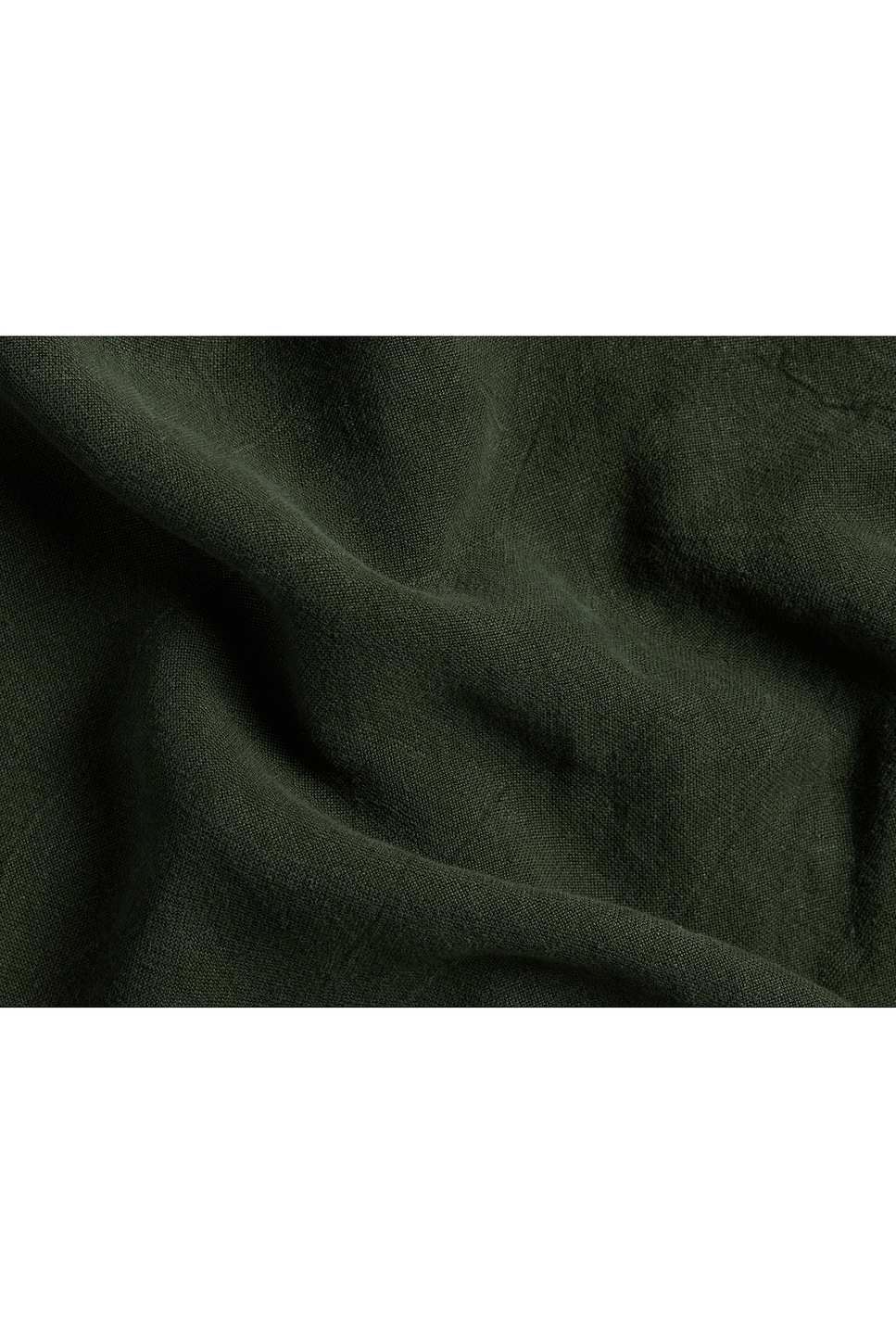 Parachute Vintage Linen Bed Cover In Evergreen