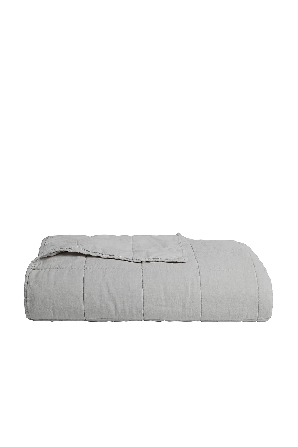 Image 1 of Parachute Linen Box Quilt in Fog