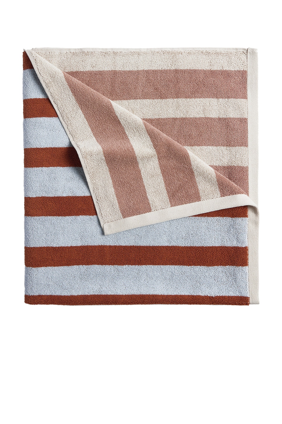 Image 1 of Parachute Organic Cabana Beach Towel in Lagoon And Adobe