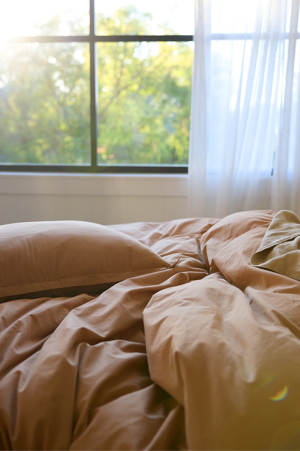 Parachute Core Percale Fitted Sheets In Brown