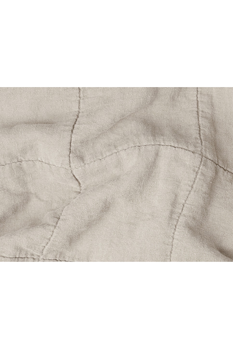 Parachute Linen Box Quilt In Bone