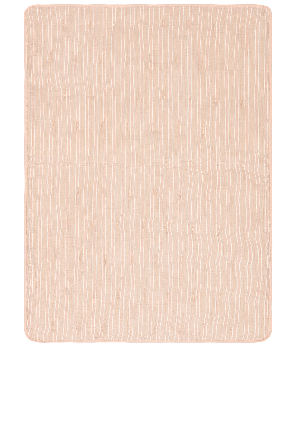 Parachute Organic Cloud Cotton Stripe Toddler Quilt In Neutral