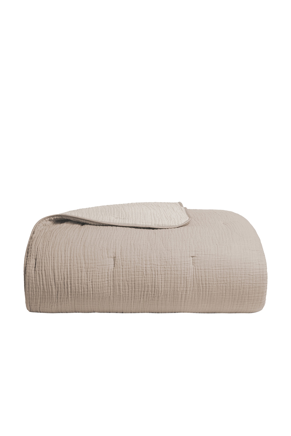 Image 1 of Parachute Organic Cloud Cotton Quilt in Natural & Ivory