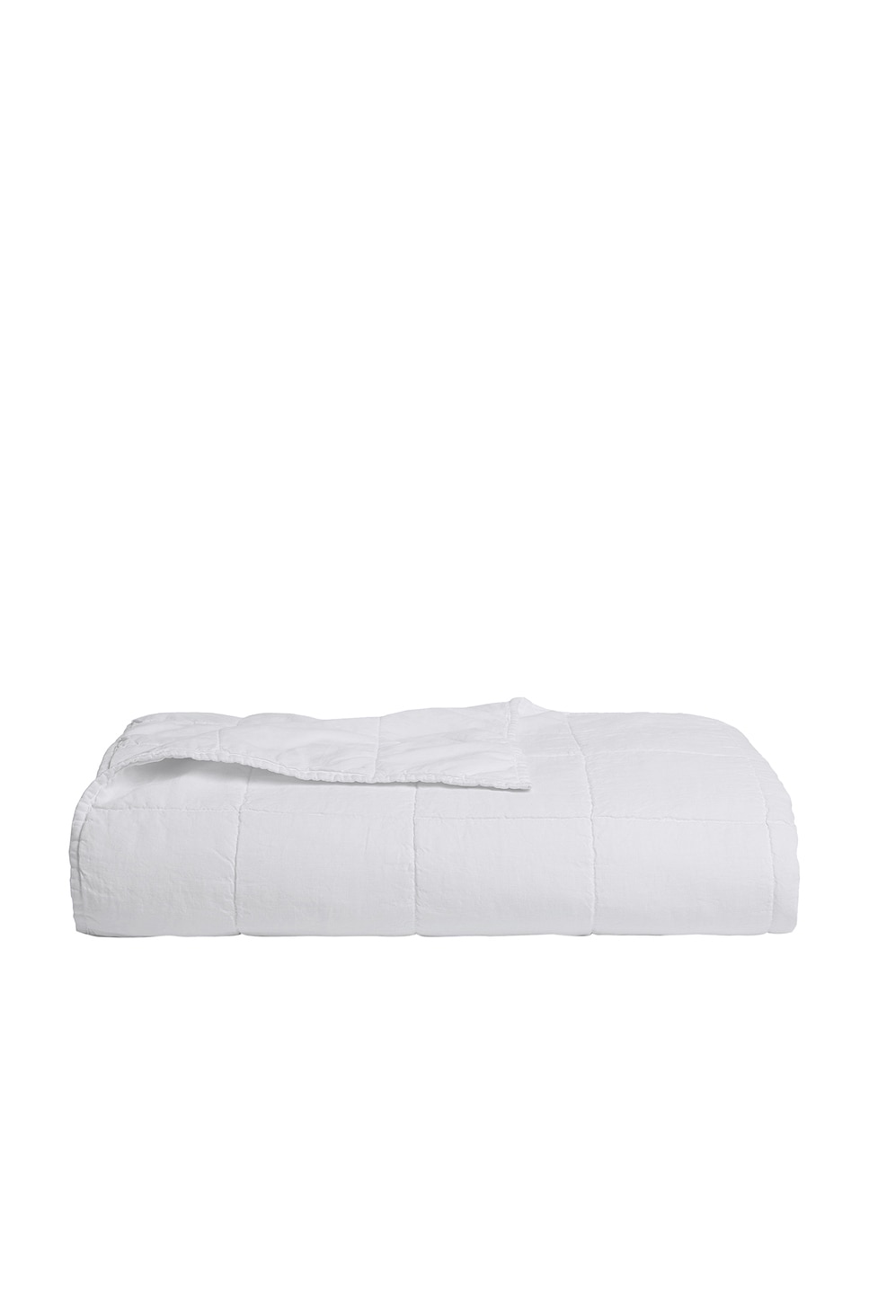 Image 1 of Parachute Linen Box Quilt in White