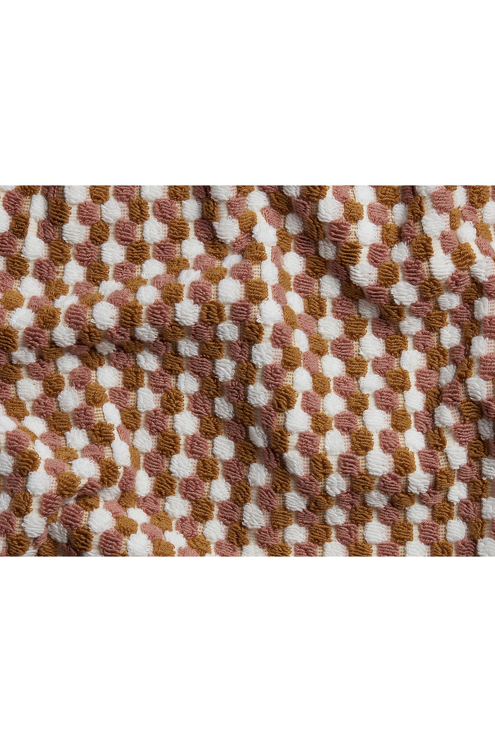 Shop Parachute Organic Mosaic Bath Towel In Ochre & Clay