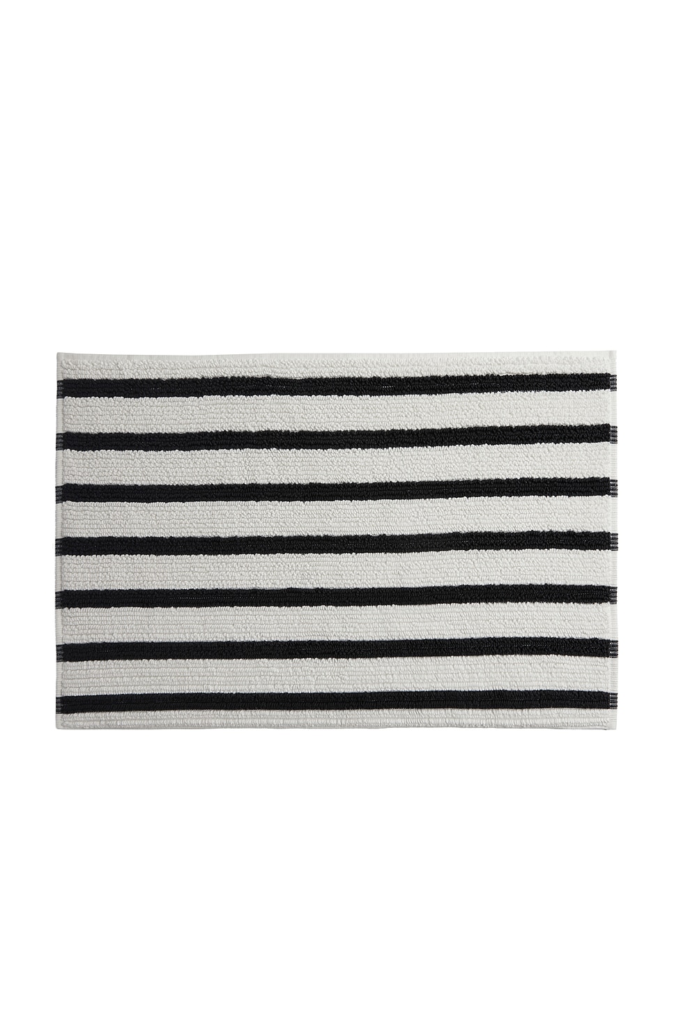 Image 1 of Parachute Organic Resort Stripe Tub Mat in Plaster With Soft Black