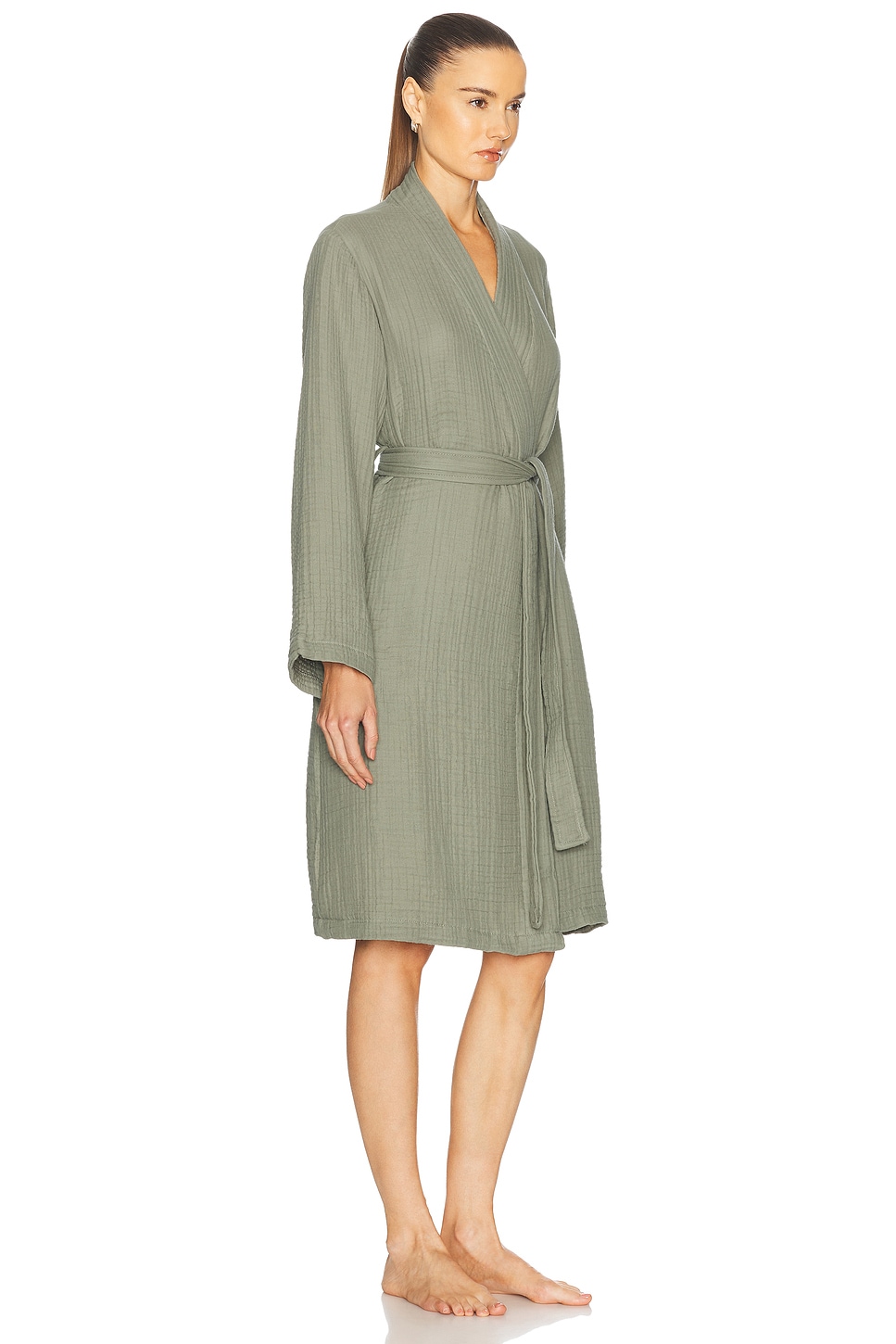 Shop Parachute Cloud Cotton Robe In Moss