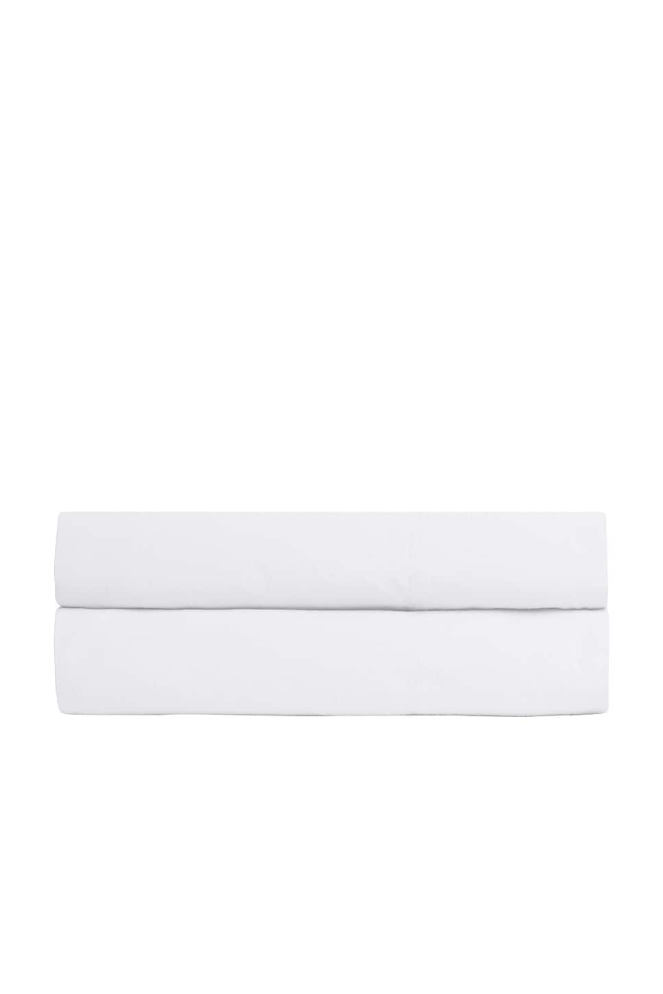Image 1 of Parachute Percale Fitted Sheet in White