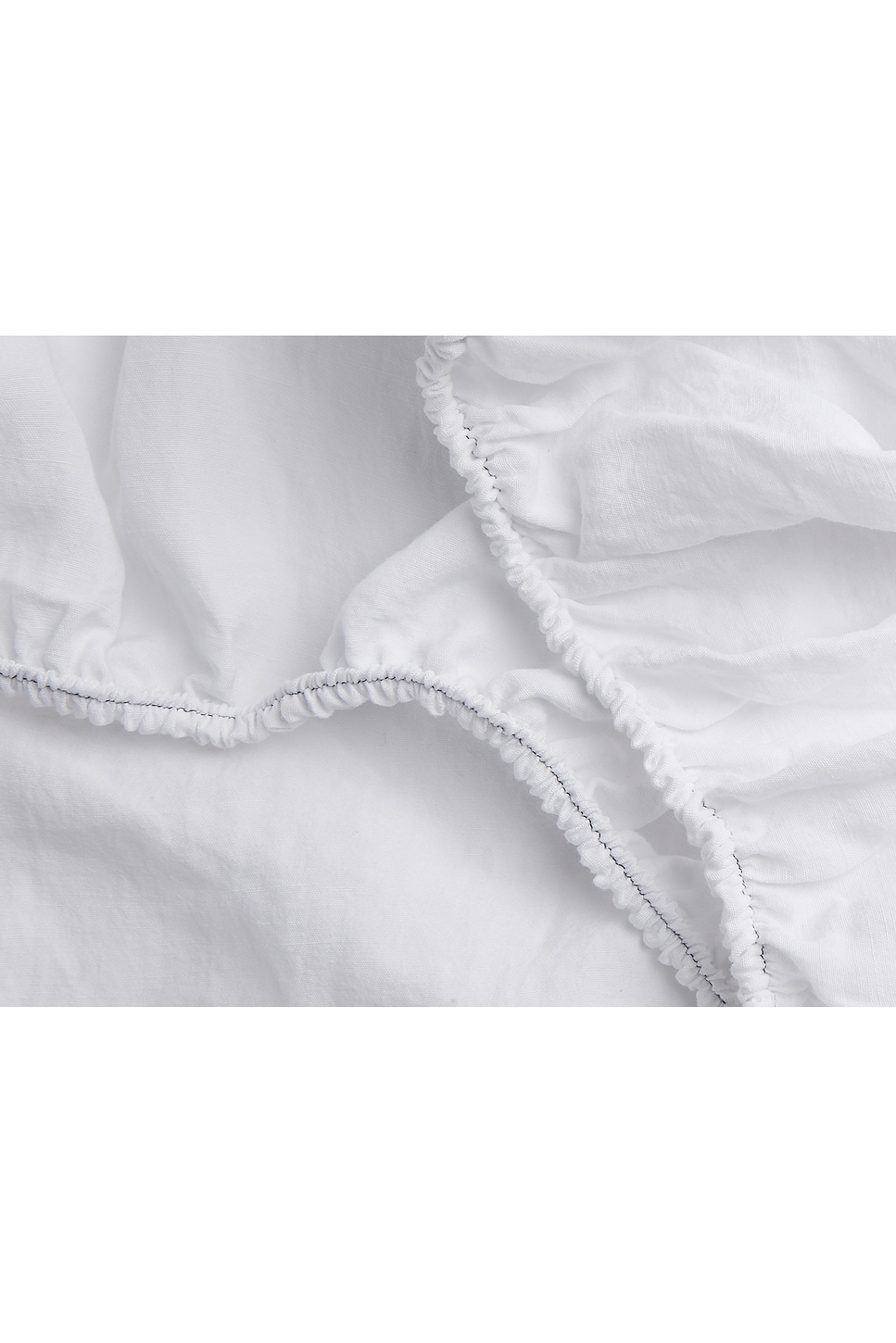 Parachute Heirloom Tencel Linen Fitted Sheet In White