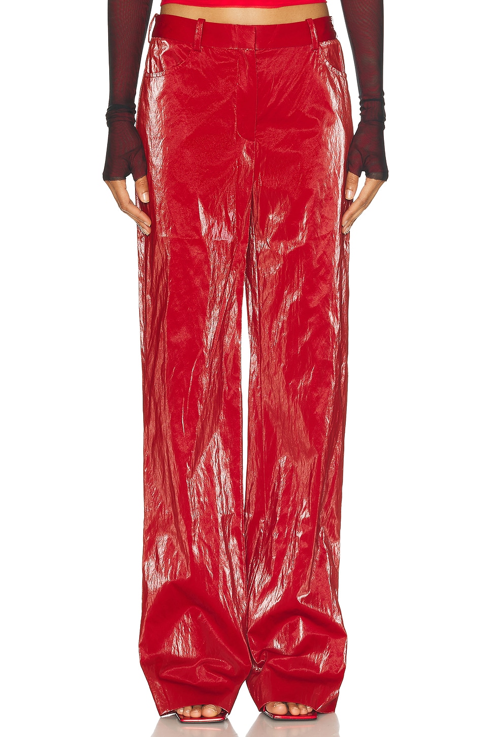 Image 1 of PRISCAVera Rainwear Pant in Crimson