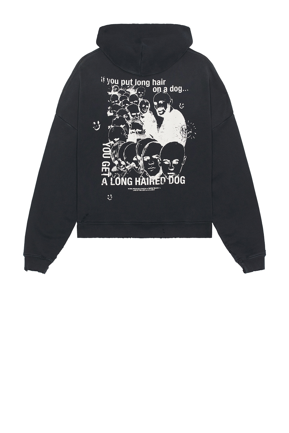 Image 1 of Paly Hollywood Synanon Hooded Sweatshirt in Black