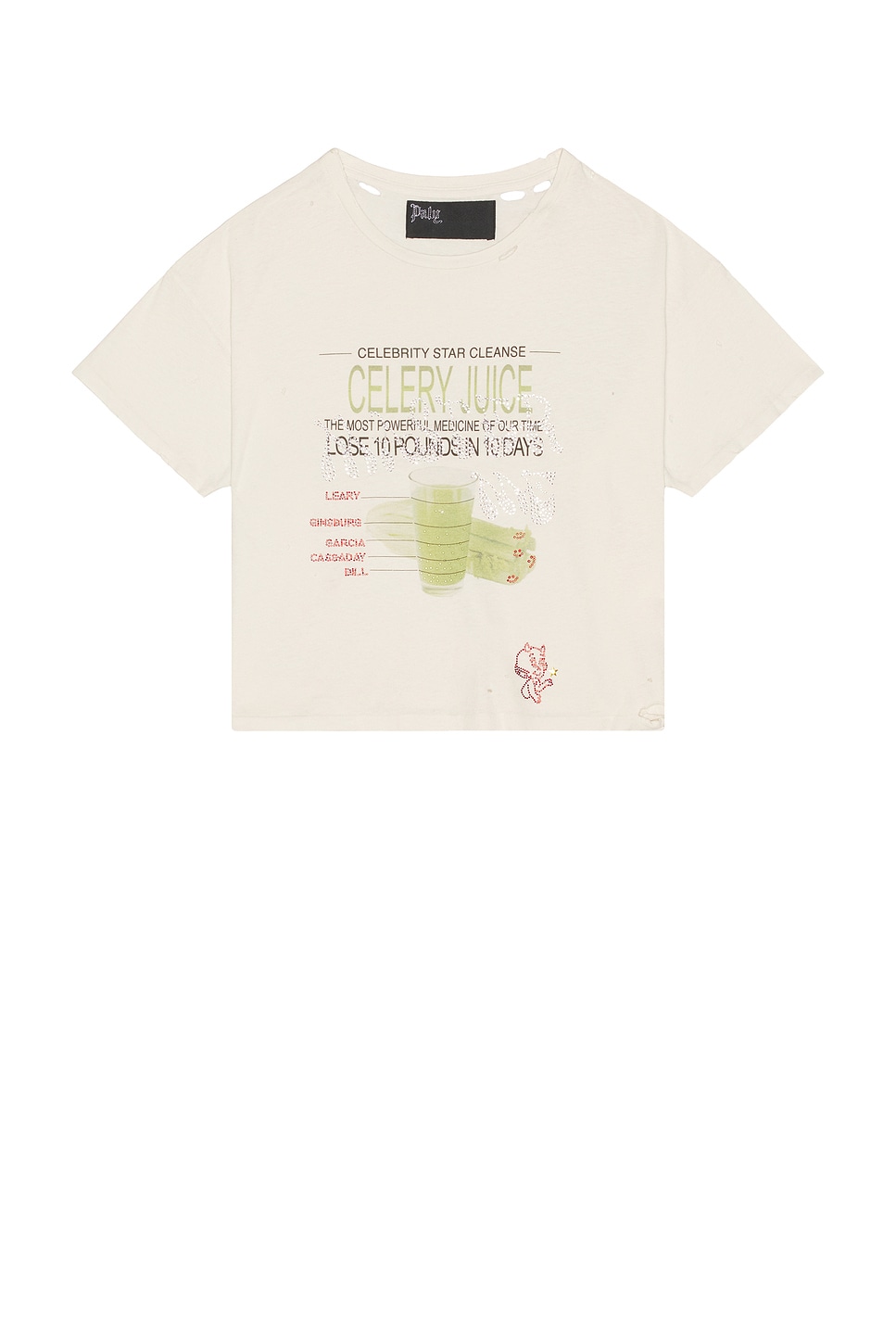 Image 1 of Paly Hollywood Celery Cleanse Tee in White