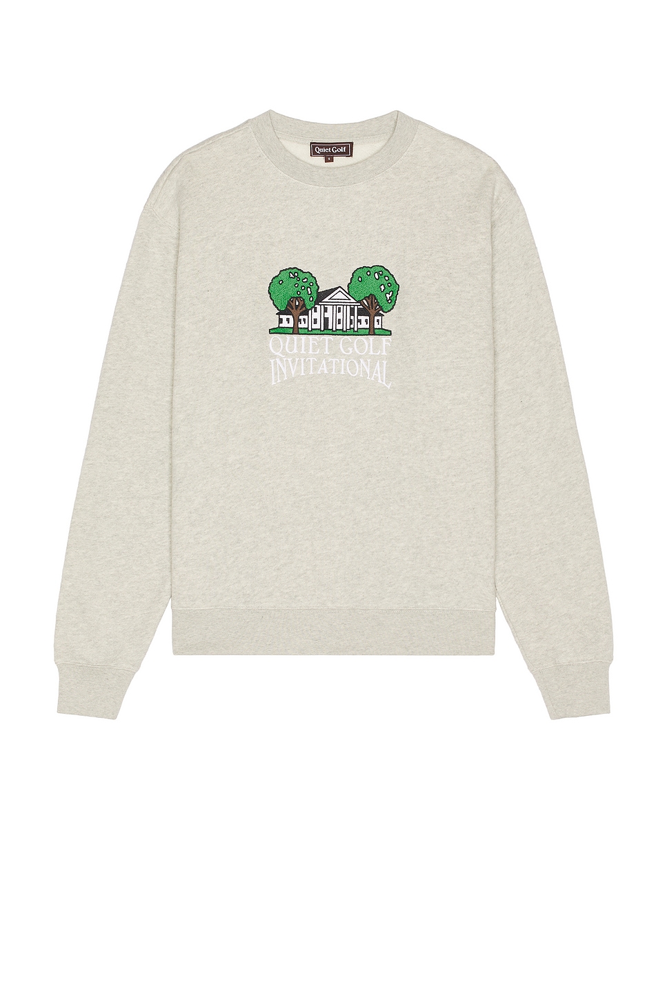 Invitational Crew Neck Sweatshirt in Light Grey