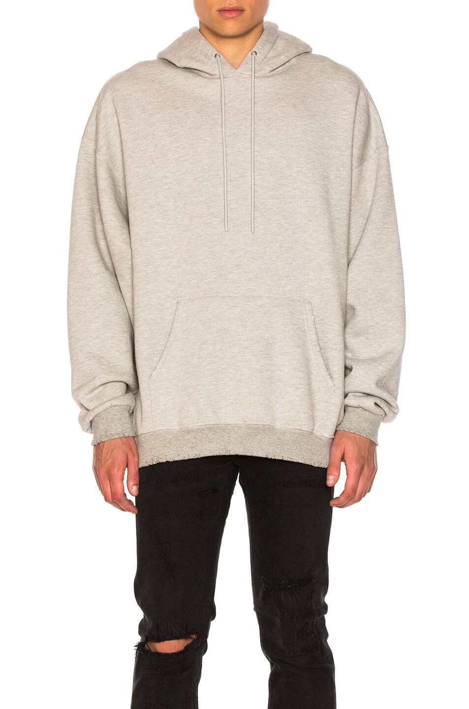 Image 1 of R13 Over-Sized Hoodie in Heather Grey