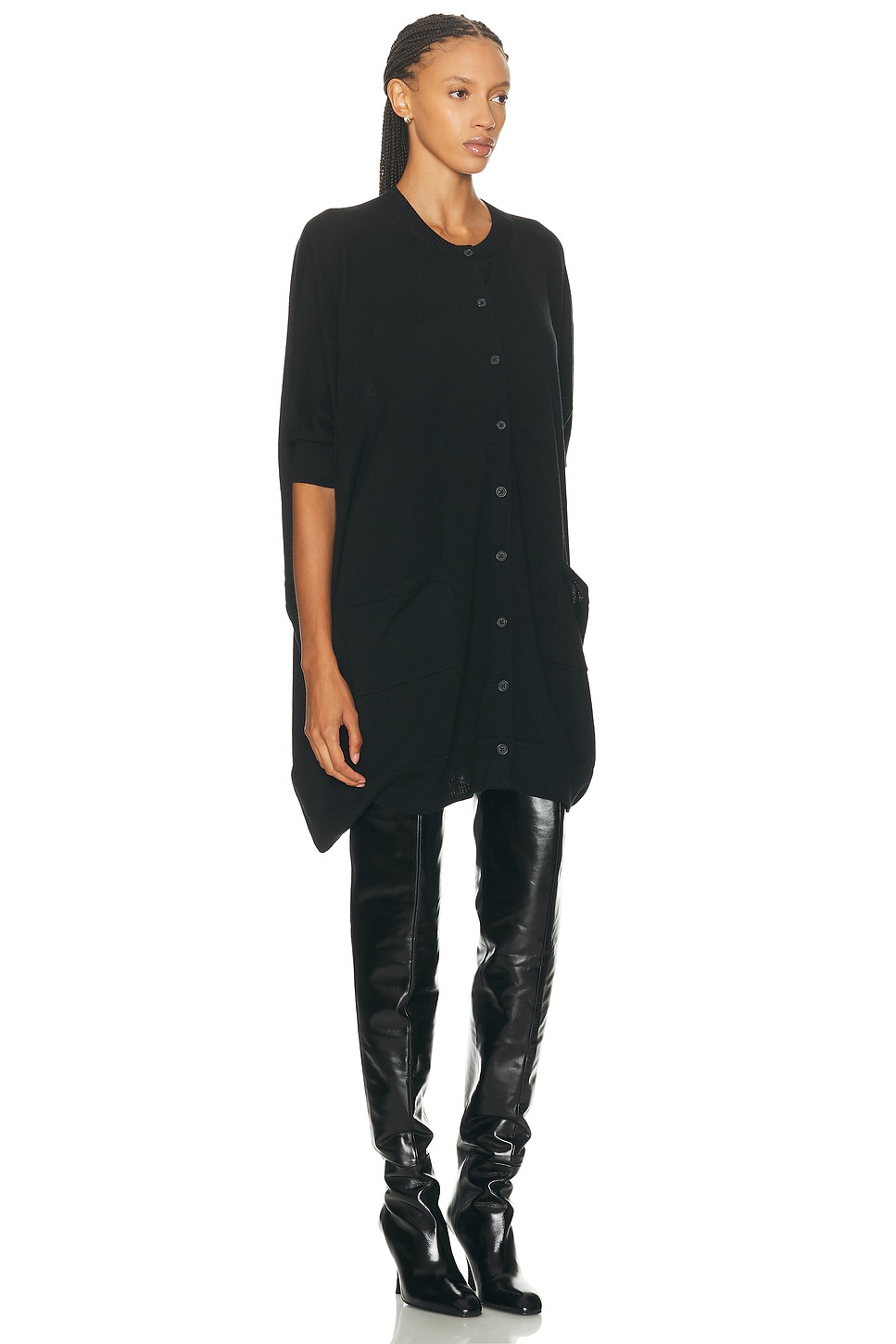R13 Parachute Cardigan Dress In Gold