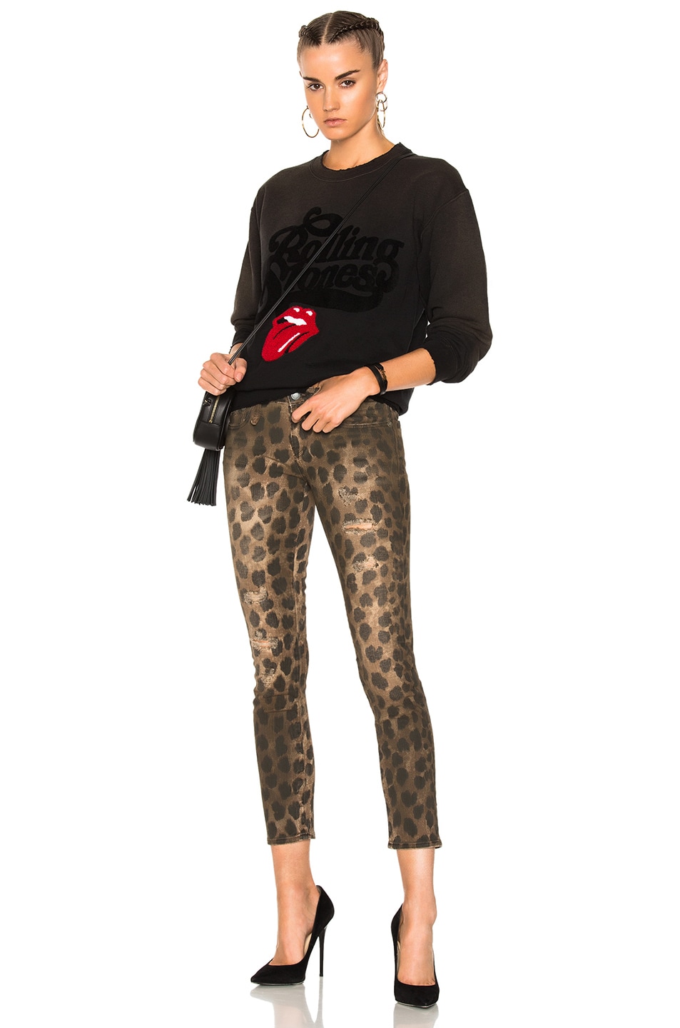 R13 Kate Skinny In Leopard | FWRD