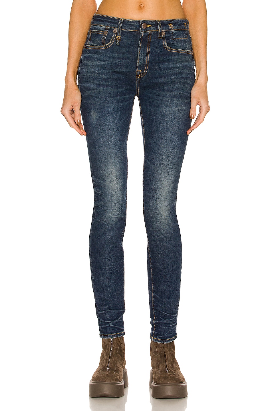 Image 1 of R13 Alison Skinny in Lily Blue