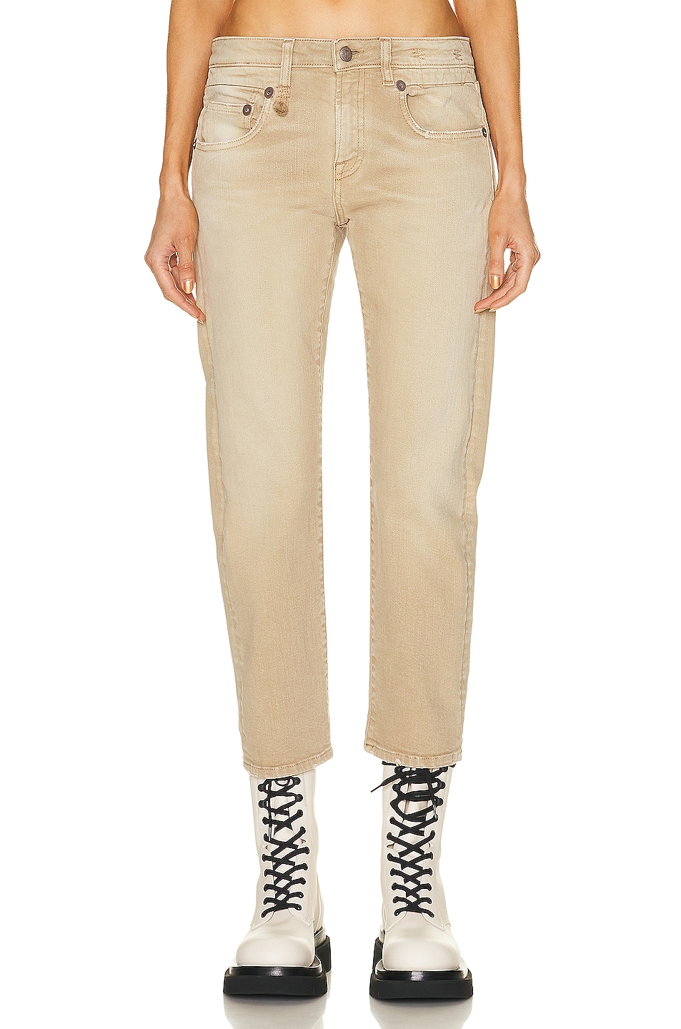 Image 1 of R13 Boy Straight Pant in Khaki