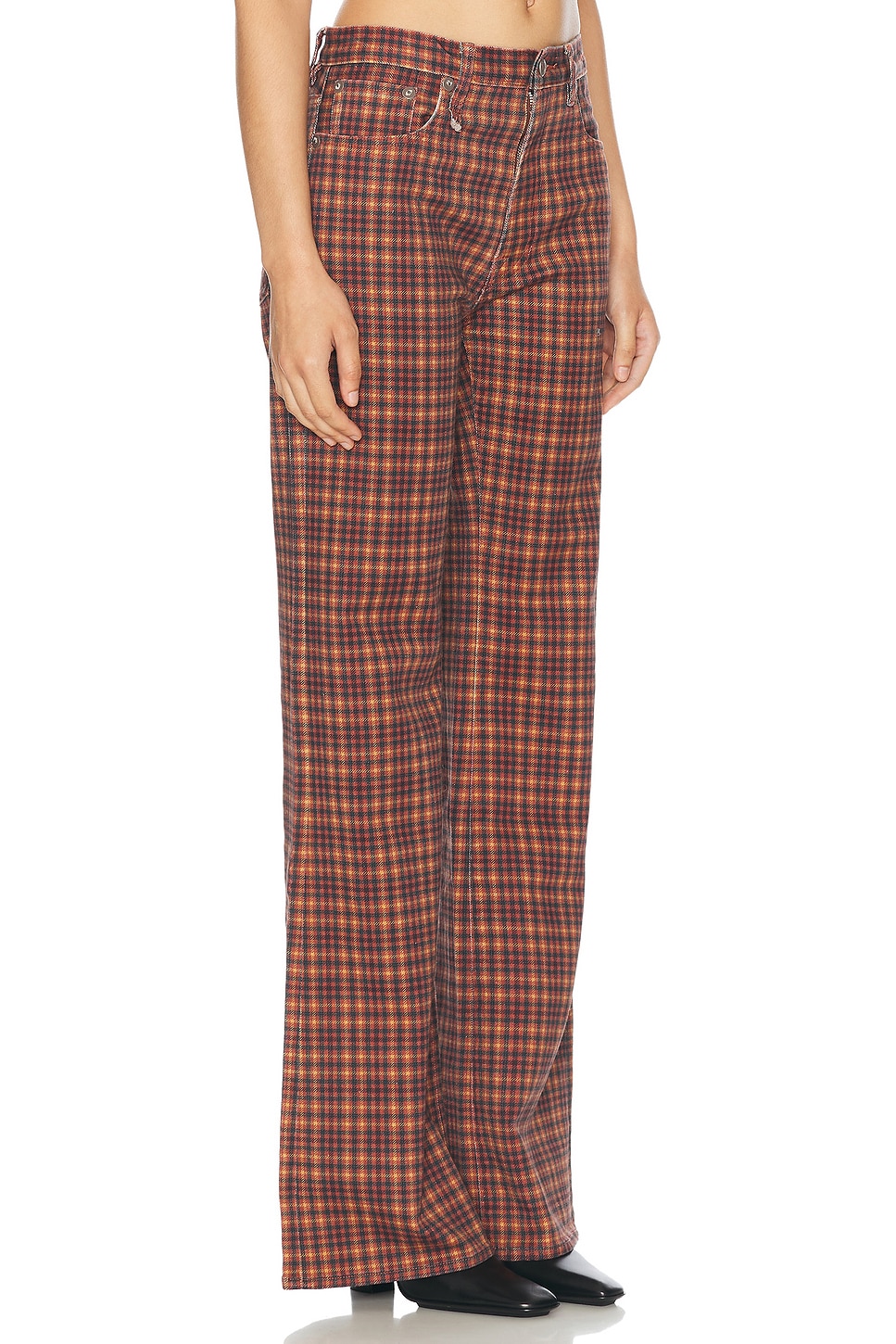 Shop R13 Jane Straight Leg In Printed Auburn