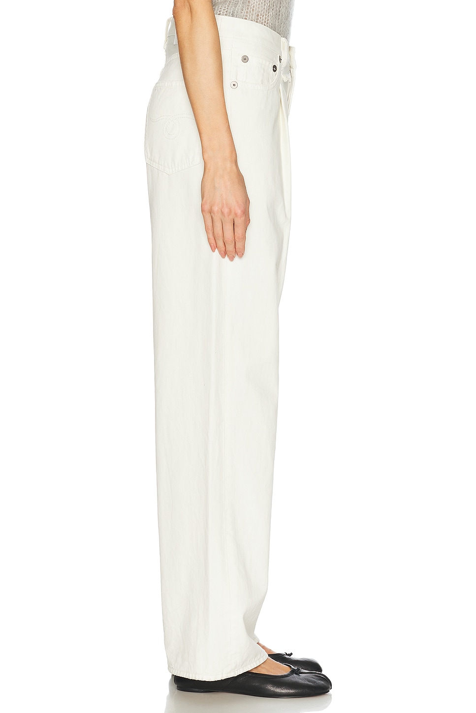 R13 Damon Pleated Wide Leg